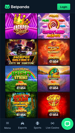 BetPanda Casino Mobile Jackpot