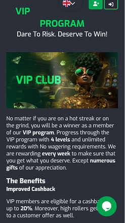 Betroom24 Casino Mobile VIP Program