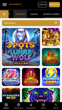 Betrophy Casino Mobile Jackpot