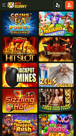 Bets Bunny Casino Mobile Games