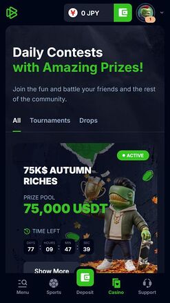 Bets.io Casino Mobile Tournaments
