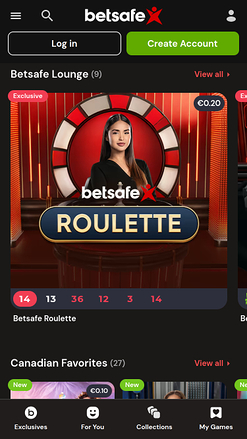 Betsafe Casino Mobile Live Dealer