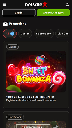 Betsafe Casino Mobile Promotions
