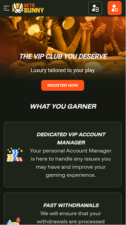 Bets Bunny Casino Mobile VIP Program