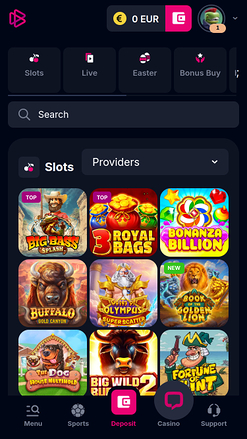 Bets.io Casino Mobile Games