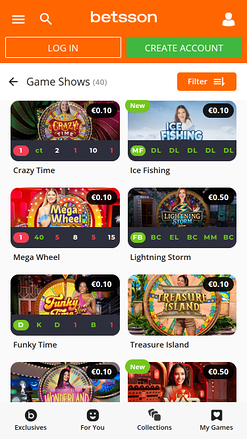 Betsson Casino Mobile Live Dealer