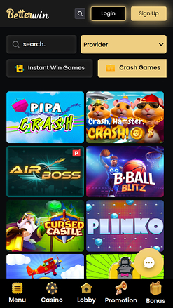 Betterwin Casino Mobile Crash