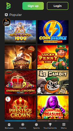 Betunlim Casino Mobile Games