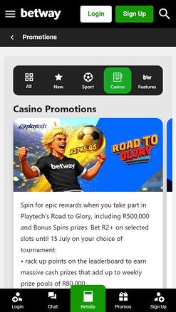 Betway Casino Mobile Promotions