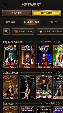 Betwest Casino Mobile Live Dealer