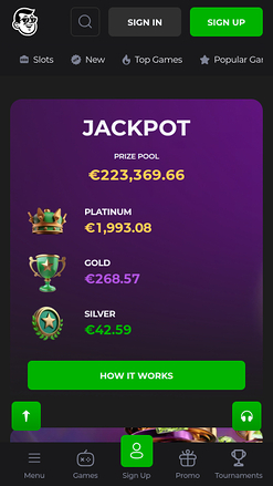 Billy Billion Casino Mobile Jackpot