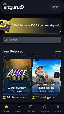 Bitguruz Casino Mobile Games