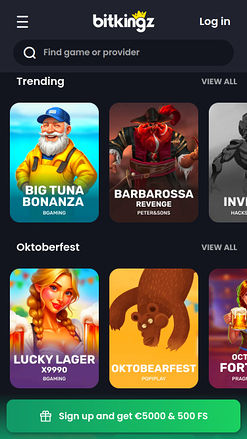 Bitkingz Casino Mobile Games