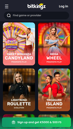 Bitkingz Casino Mobile Live Dealer