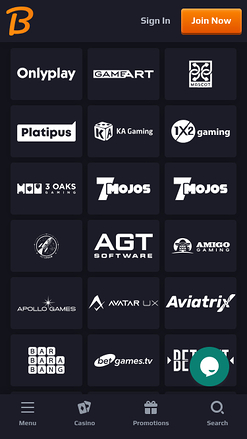 BlazeSpins Casino Mobile Game Developers
