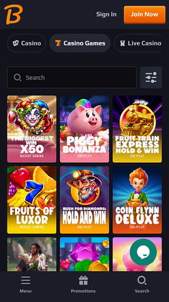 BlazeSpins Casino Mobile Games