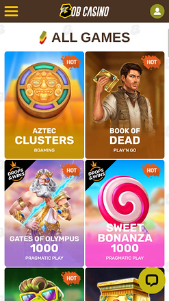 Bob Casino Mobile Games