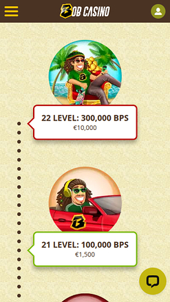 Bob Casino Mobile VIP Program