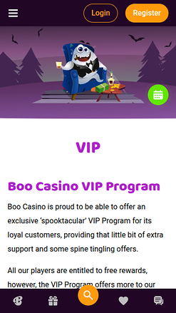 Boo Casino Mobile VIP Program