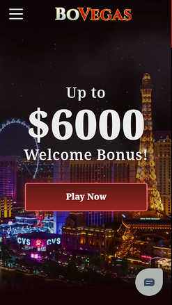 BoVegas Casino Mobile Homepage
