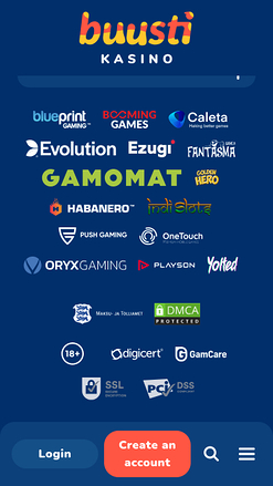 Buusti Kasino Mobile Game Developers