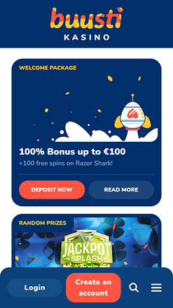 Buusti Kasino Mobile Promotions