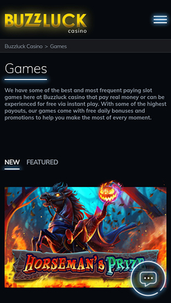 BuzzLuck Casino Mobile Games