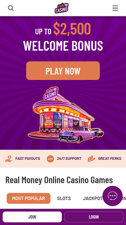 Cafe Casino Mobile Homepage