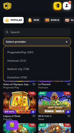 Casabet Casino Mobile Game Developers