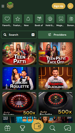 Live Dealer screenshot of Cashbox Casino for Mobile