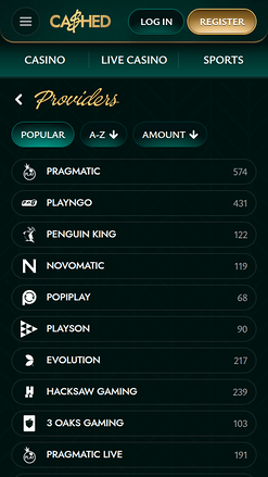 Cashed Casino Mobile Game Developers