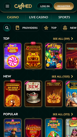 Cashed Casino Mobile Games