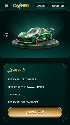 Cashed Casino Mobile VIP Program