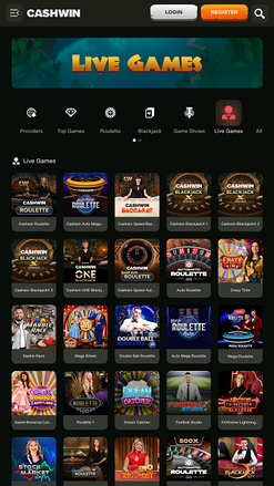 Cashwin Mobile Live Dealer