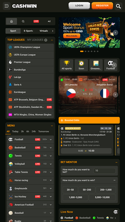 Cashwin Mobile Live Sports
