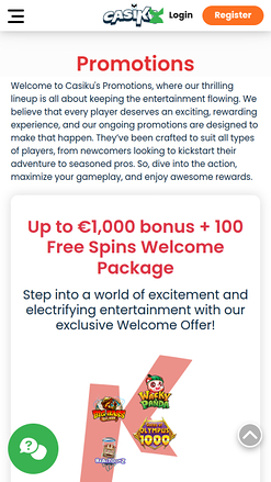 Casiku Casino Promotions Mobile