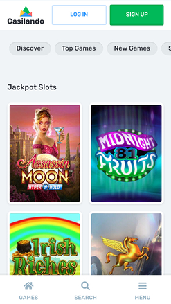 Casilando Casino Jackpot Mobile