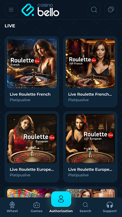 Casino Bello Mobile Live Dealer