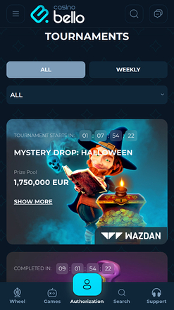 Casino Bello Mobile Tournaments