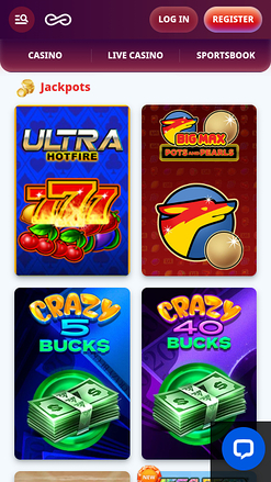 Casino Infinity Mobile Jackpot