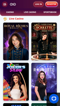 Casino Infinity Mobile Live Dealer