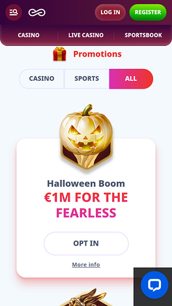 Casino Infinity Mobile Promotions