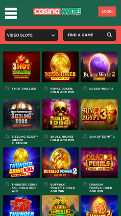 Casino Mate Mobile Games