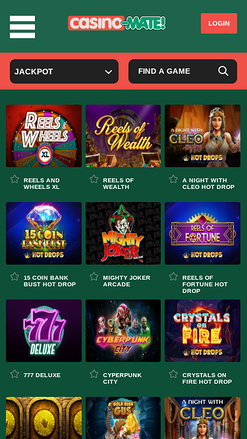 Casino Mate Mobile Jackpot