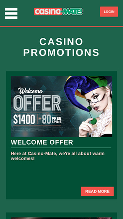 Casino Mate Mobile Promotions