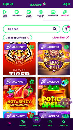 Casino Rocket Mobile Jackpot