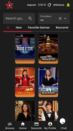 Casino Stars Mobile Live Dealer