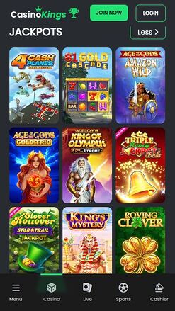CasinoKings.com Mobile Jackpot