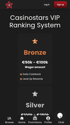 Casino Stars Mobile VIP Program