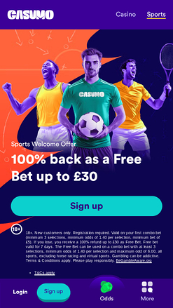 Casumo Casino Sports Mobile